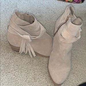 Tan booties